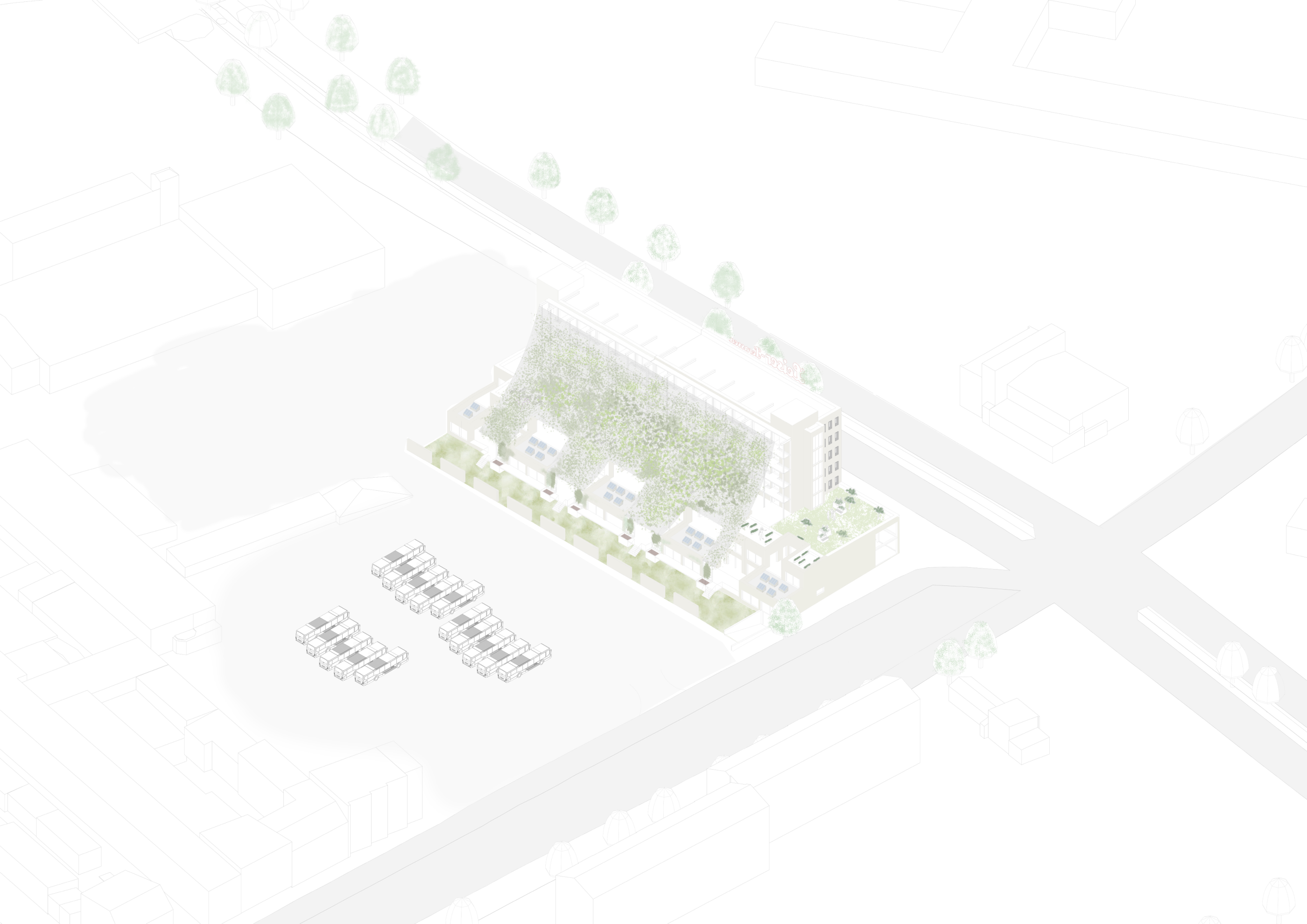 Isometrie – Leiser Terrassen